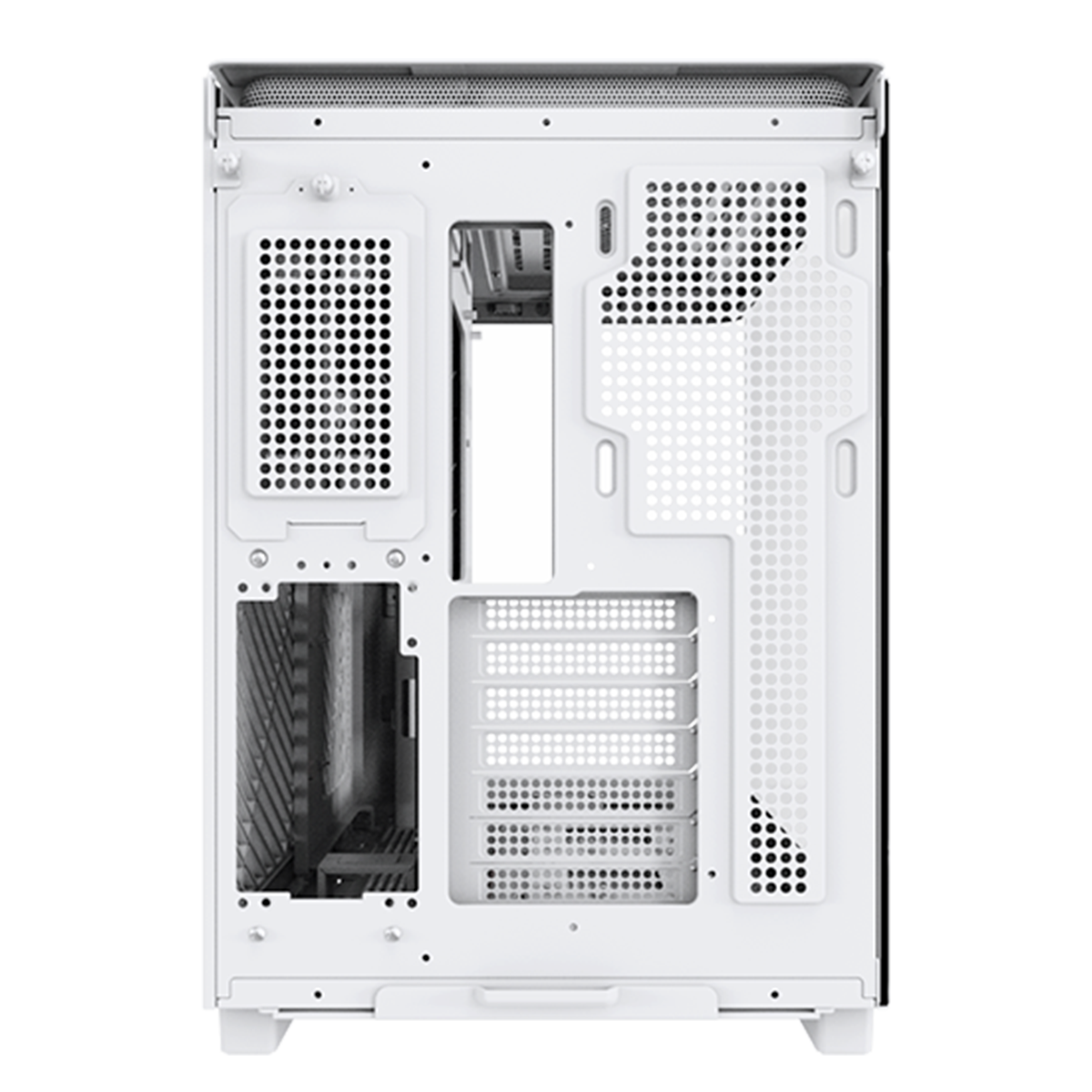 Gabinete Gamer Montech King 95, ARGB, Mid Tower, Vidro Temperado, ATX, White, Sem Fonte, Sem Fan
