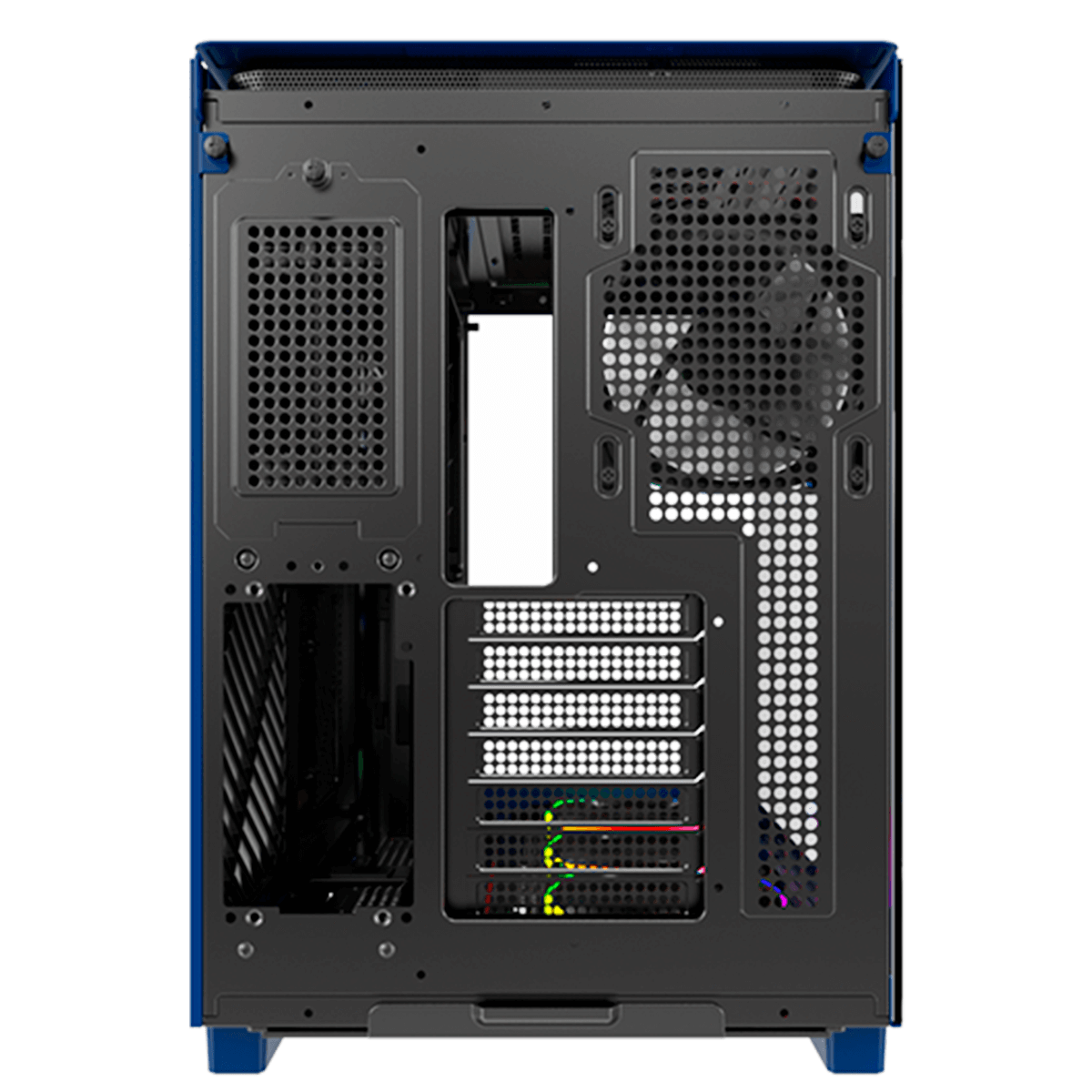 Gabinete Gamer Montech King 95 PRO, ARGB, Mid Tower, Vidro Temperado, ATX, Prussian Blue, Sem Fonte, Com 6 Fans