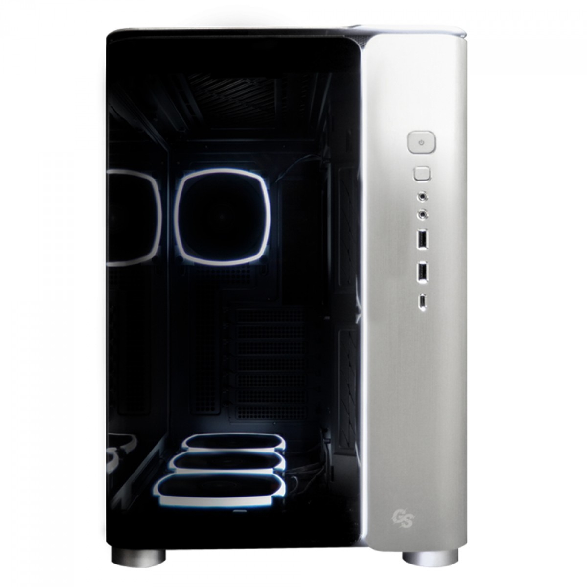 Gabinete Gamer Montech King 95 Ultra Gear Seekers Edition, Mid Tower, Vidro Temperado, ATX, Space Grey, Sem Fonte, Com 6 Fans