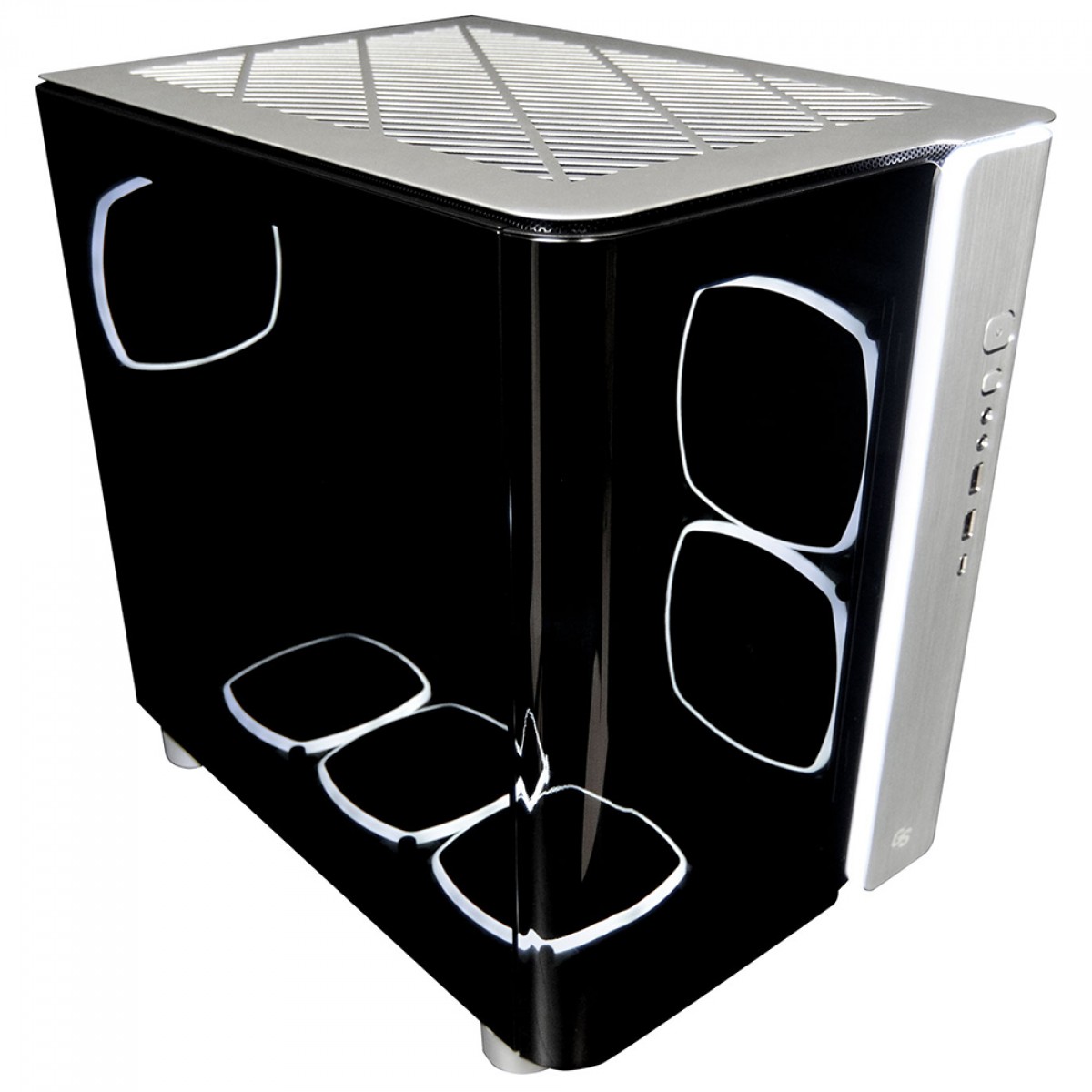 Gabinete Gamer Montech King 95 Ultra Gear Seekers Edition, Mid Tower, Vidro Temperado, ATX, Space Grey, Sem Fonte, Com 6 Fans
