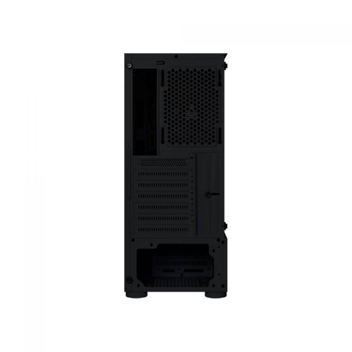 Gabinete Gamer Montech X2 MESH, Mid Tower, Vidro Temperado, Black, ATX, Sem Fonte, Com 3 Fans Rainbow