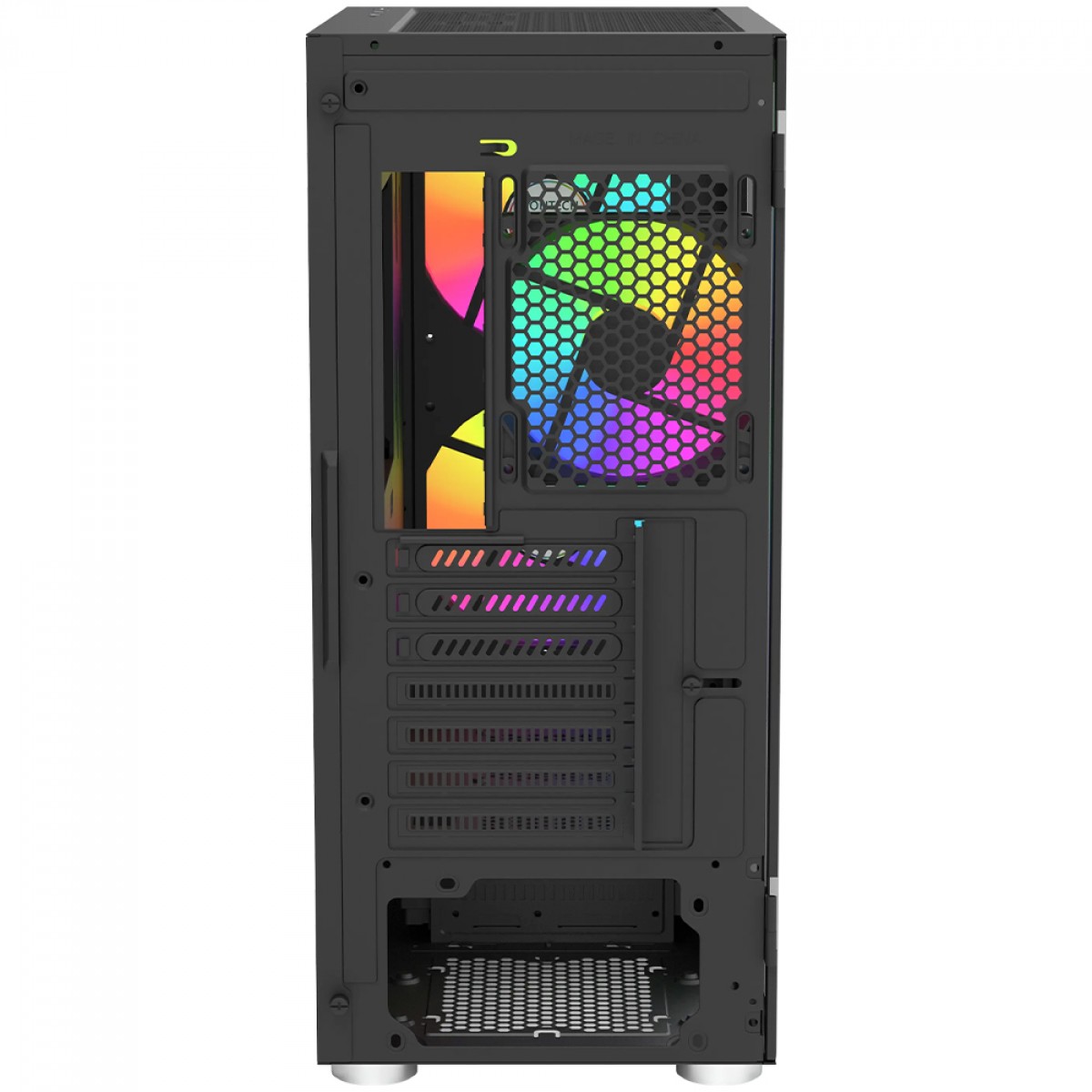 Gabinete Gamer Montech X2 Plus, Vidro Temperado, Mid Tower, ATX, Com 3 Fans ARGB, Preto