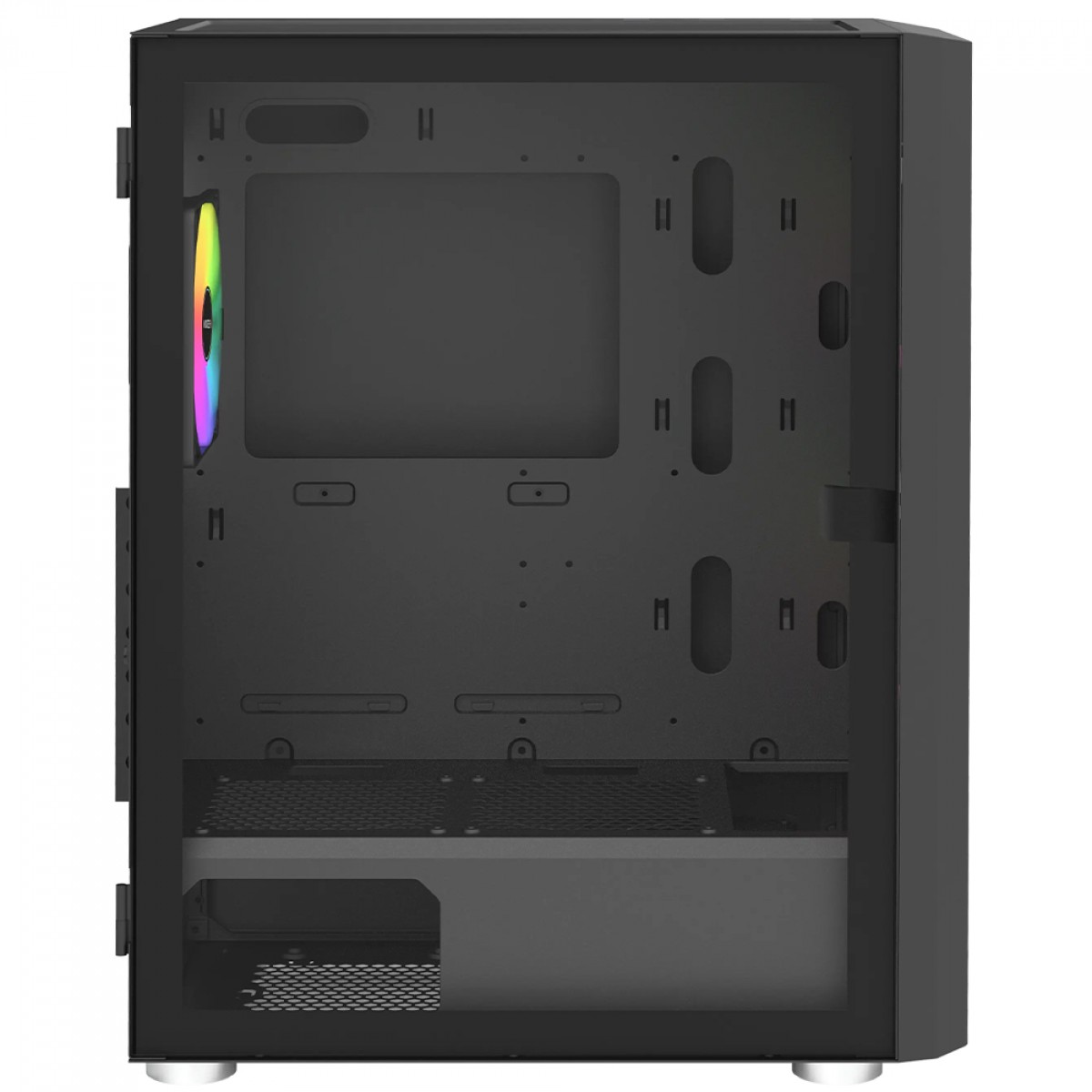 Gabinete Gamer Montech X2 Plus, Vidro Temperado, Mid Tower, ATX, Com 3 Fans ARGB, Preto