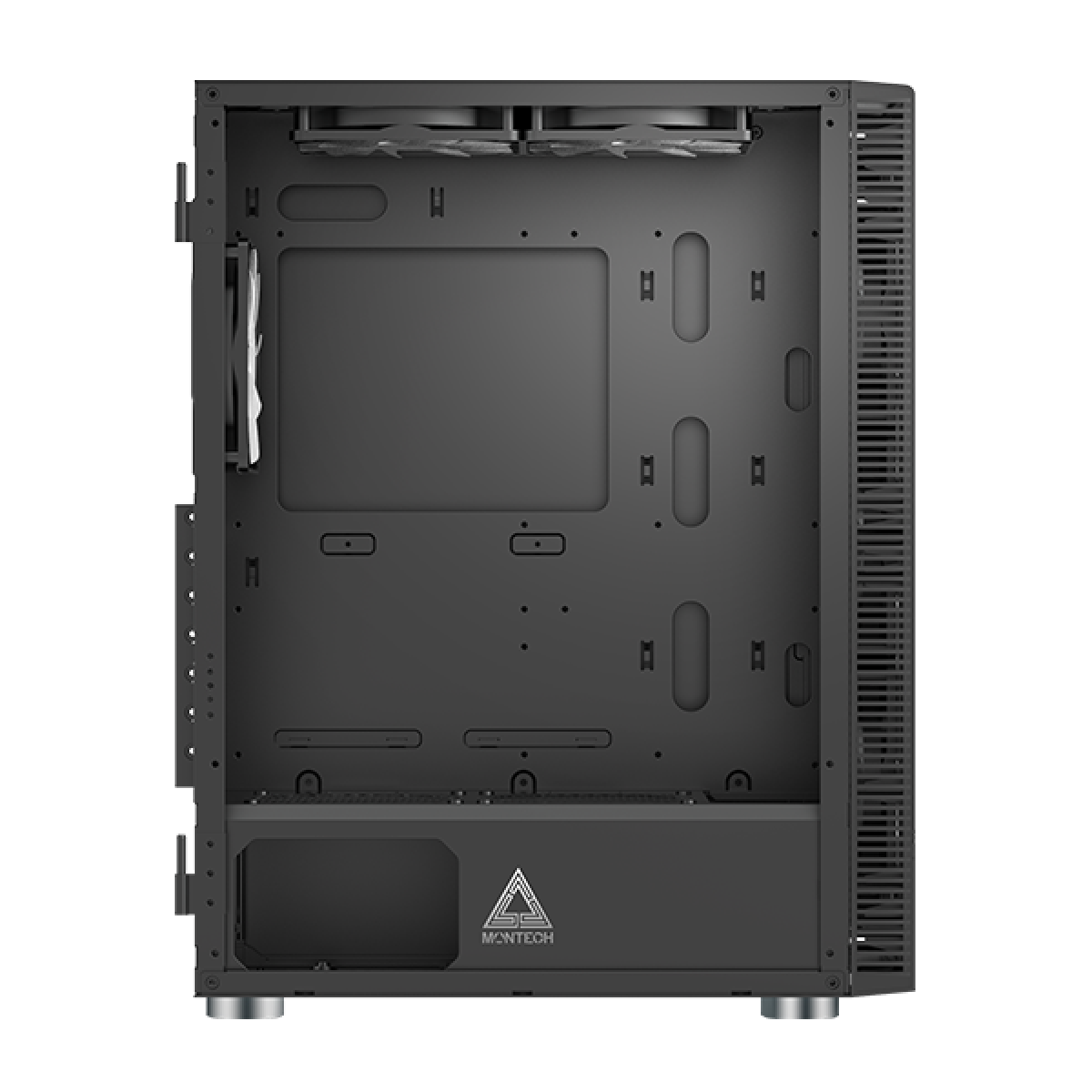 Gabinete Gamer Montech X3 Glass, Mid Tower, Black, ATX, Com 6 Fans, Vidro Temperado