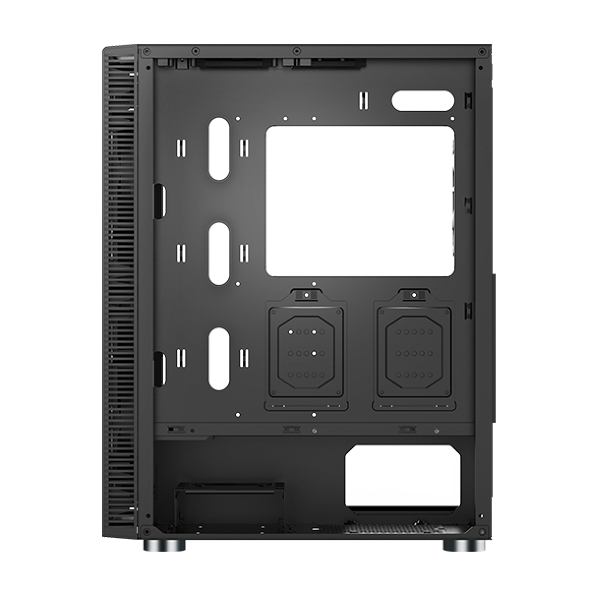 Gabinete Gamer Montech X3 MESH, Mid Tower, Black, ATX, Com 6 Fans Rainbow, Vidro Temperado, X3 MESH (B)