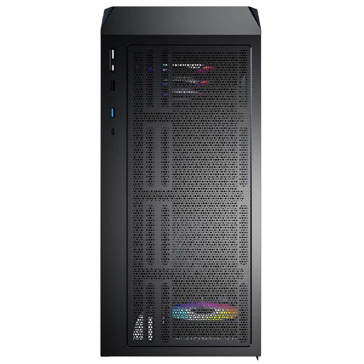 Gabinete Gamer Montech X5, Mid Tower, E-ATX, Sem Fonte, Com 4 Fans ARGB, Preto