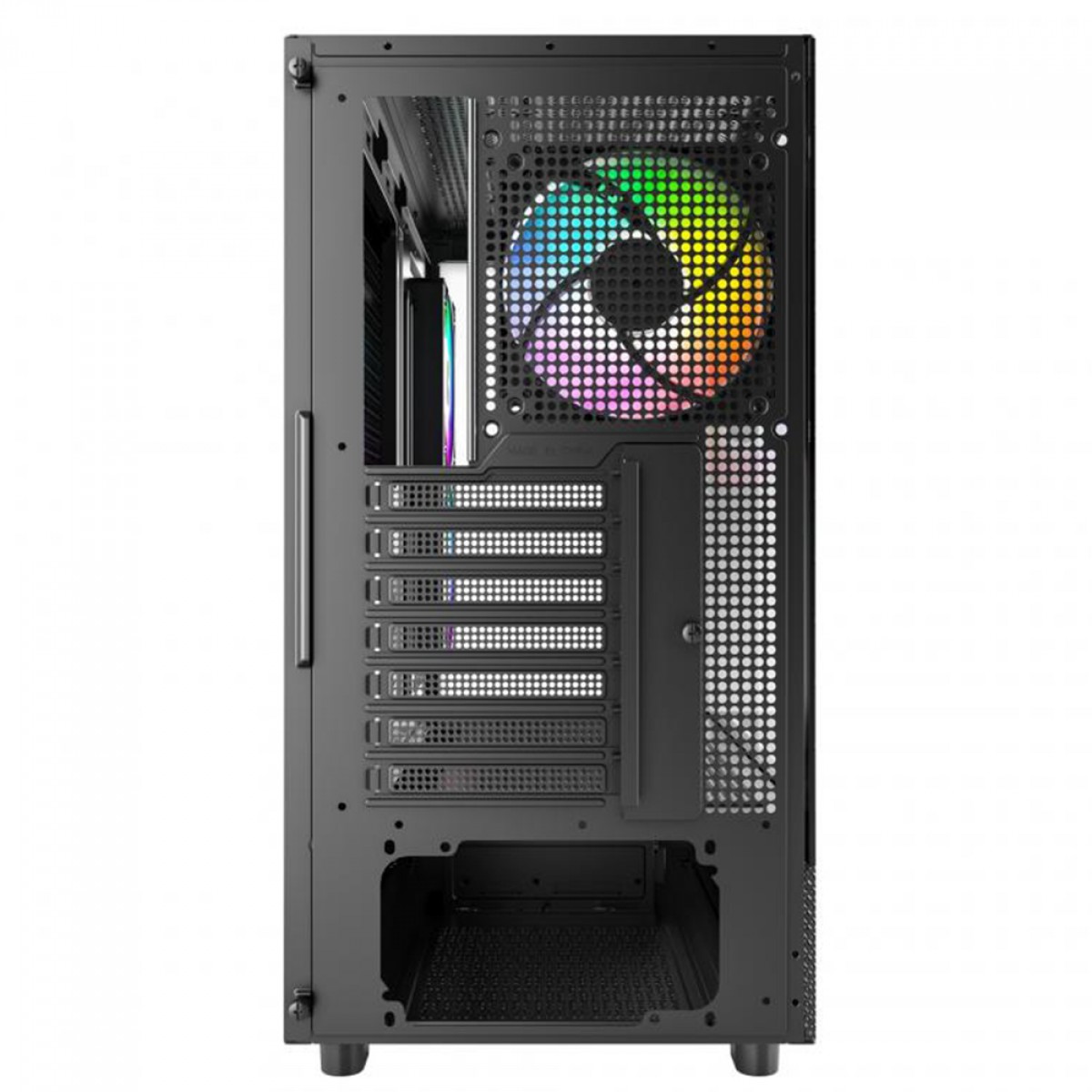 Gabinete Gamer Montech XR, Mid Tower, Black, ATX, Com 3 Fans, Vidro Temperado, XR (B)