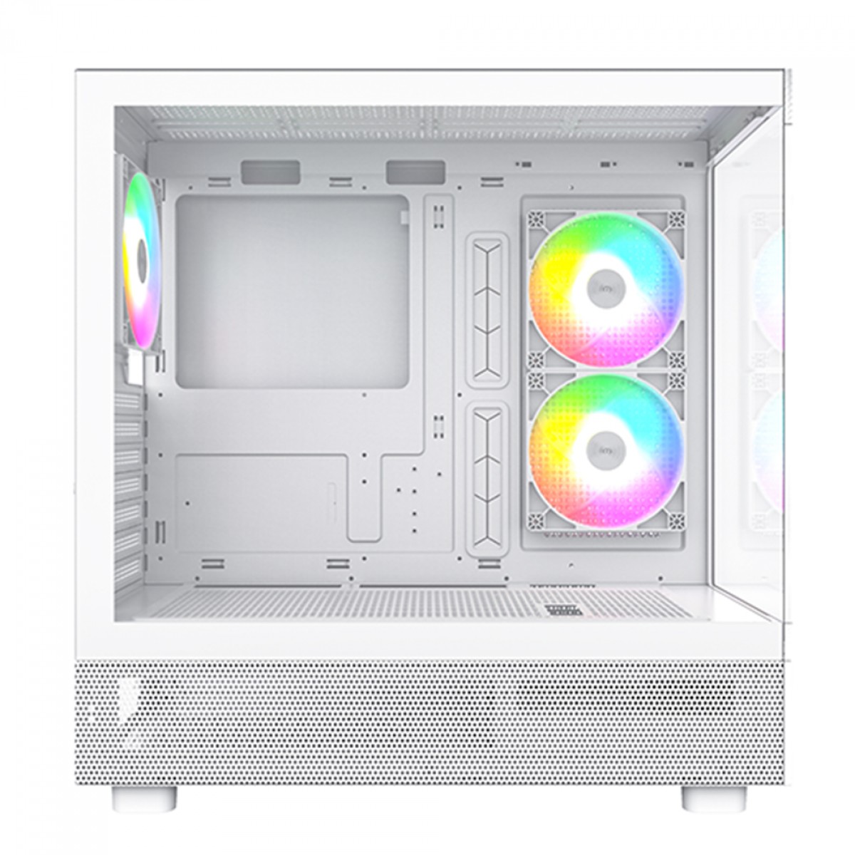 Gabinete Gamer Montech XR, Mid Tower, White, ATX, Com 3 Fans, Vidro Temperado, XR (W)