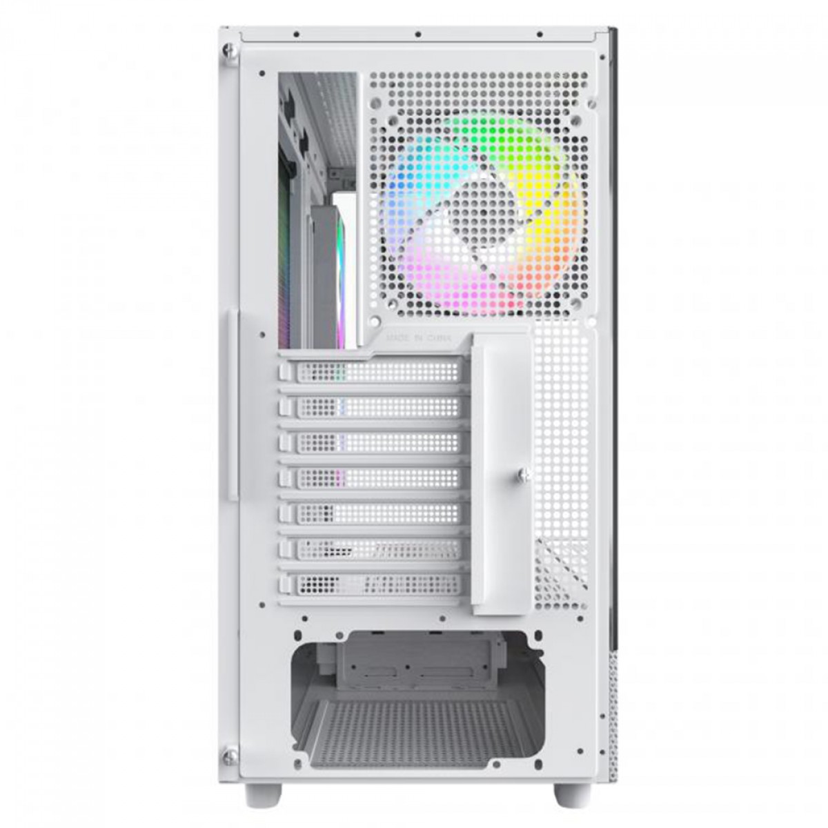 Gabinete Gamer Montech XR, Mid Tower, White, ATX, Com 3 Fans, Vidro Temperado, XR (W)