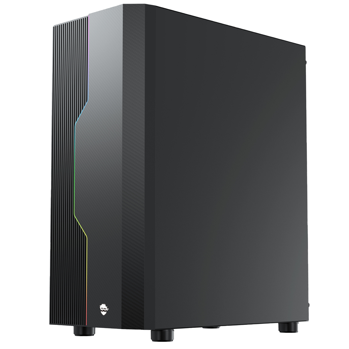 Gabinete Gamer Ninja Flash, RGB, Mid Tower, Vidro Temperado, ATX, Sem Fonte, Com 1 Fan, GN-CS-FLMTB1F