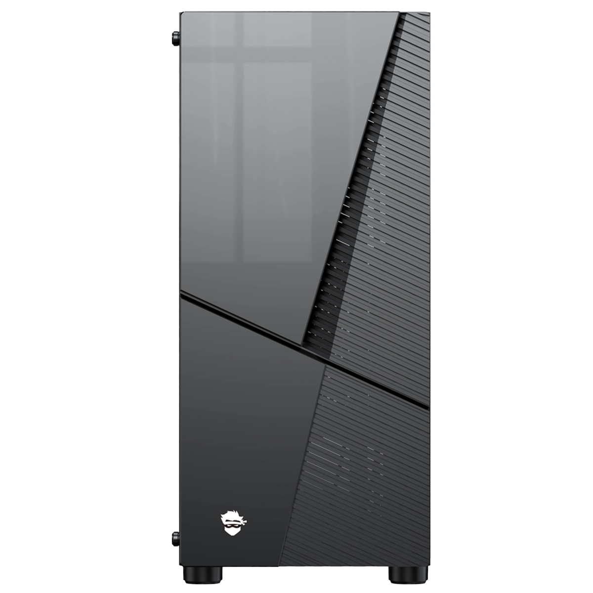 Gabinete Gamer Ninja Light, RGB, Mid Tower, Vidro Temperado, ATX, Sem Fonte, Com 1 Fan