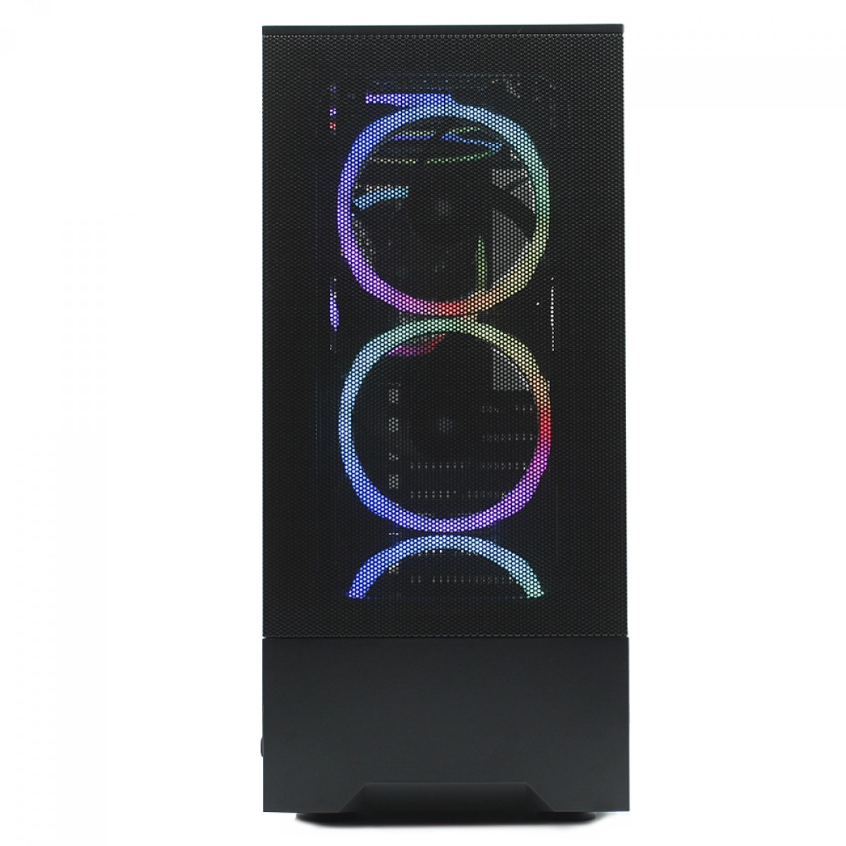 Gabinete Gamer Ninja Saizo, Mid Tower, Vidro Temperado, ATX, Black, Sem Fonte, Sem Fan, T004M