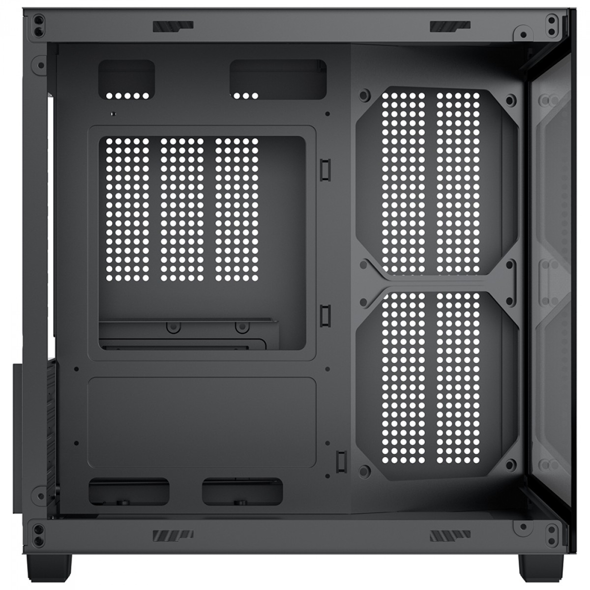 Gabinete Gamer Ninja Sato, Mini Tower, Vidro Temperado, M-ATX, Sem Fonte, Sem Fans, Preto, GN-CS-STMABSF