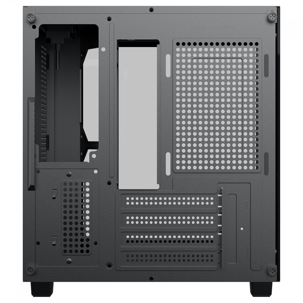 Gabinete Gamer Ninja Sato, Mini Tower, Vidro Temperado, M-ATX, Sem Fonte, Sem Fans, Preto, GN-CS-STMABSF