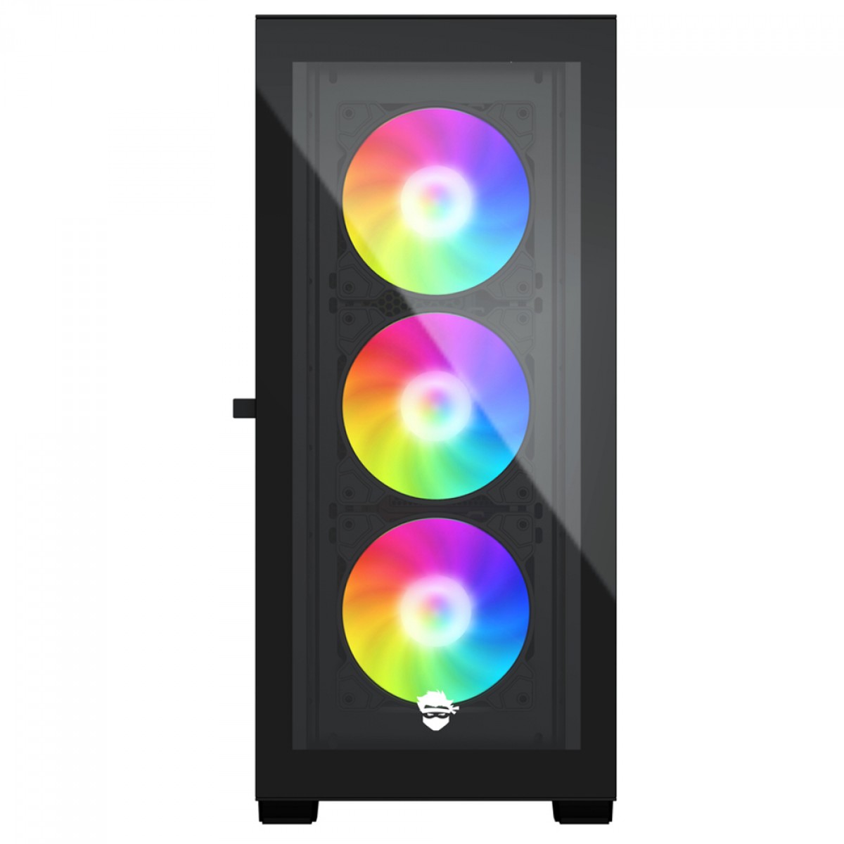 Gabinete Gamer Ninja Tempest, Mid Tower, RGB, Vidro Temperado, ATX, Sem Fonte, Com 3 Fans