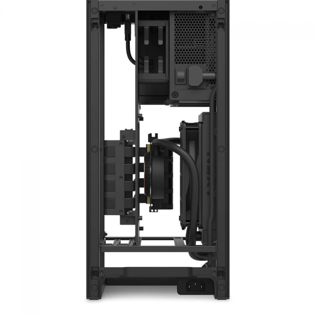Gabinete Gamer NZXT H1, Mini Tower, Vidro Temperado, Mini ITX, White, Com Fonte, Com Watercooler, CA-H16WR-W1-US 