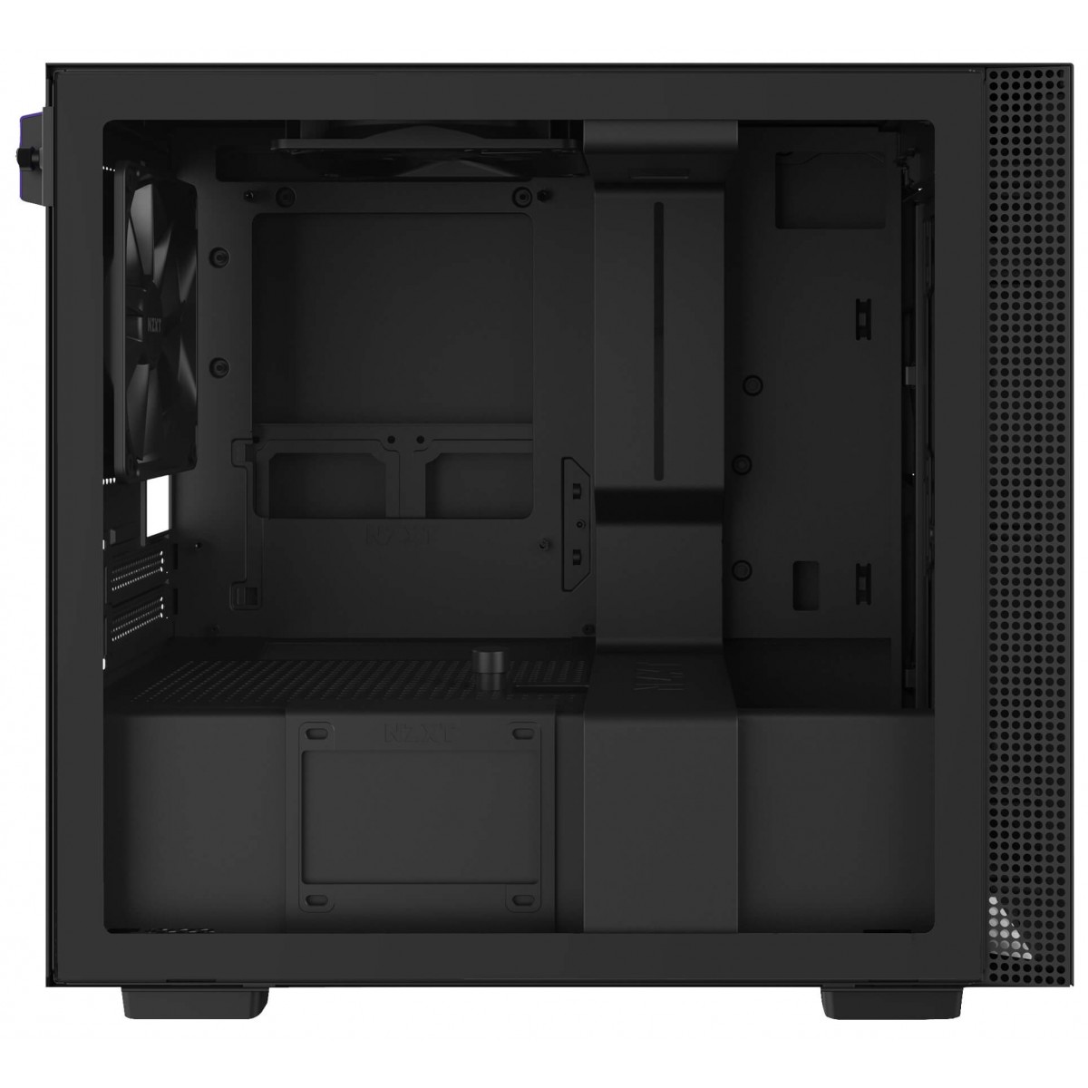 Gabinete Gamer NZXT H210, Mini Tower, Vidro Temperado, Black, Sem Fonte, Com 2 Fans, CA-H210B-B1