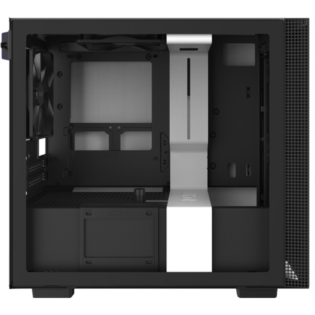 Gabinete Gamer NZXT H210, Mini Tower, Vidro Temperado, White, Sem Fonte, Com 2 Fans, CA-H210B-W1
