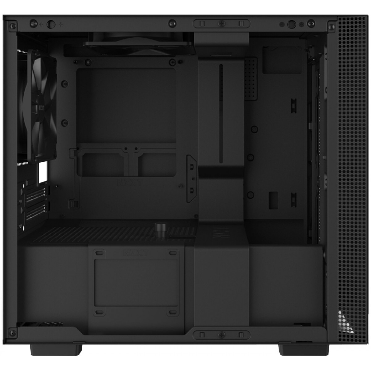 Gabinete Gamer NZXT H210i, Mini Tower, Vidro Temperado, Black, Sem Fonte, Com 2 Fans, CA-H210I-B1