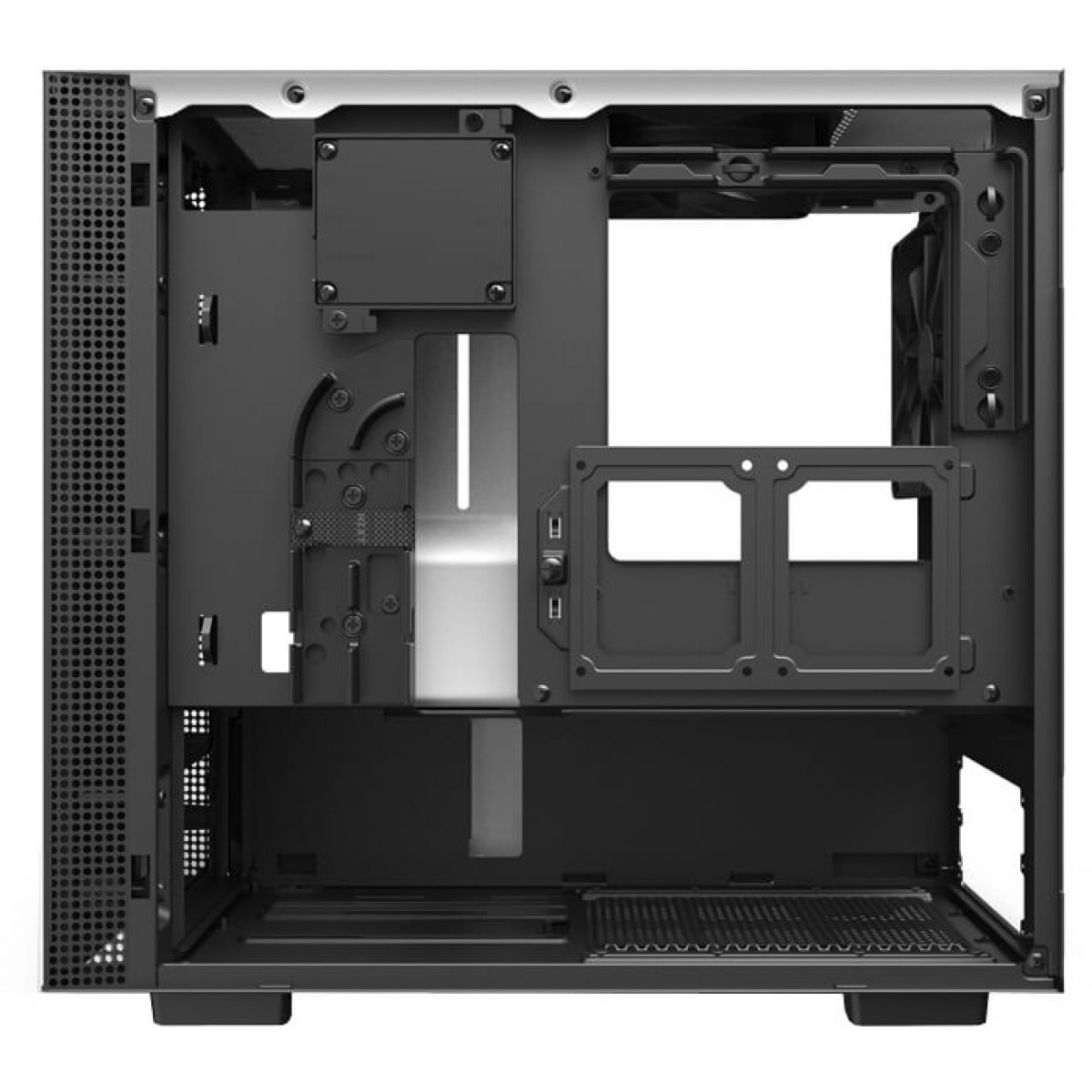 Gabinete Gamer NZXT H210i, Mini Tower, Vidro Temperado, White, Sem Fonte, Com 2 Fans, CA-H210I-W1