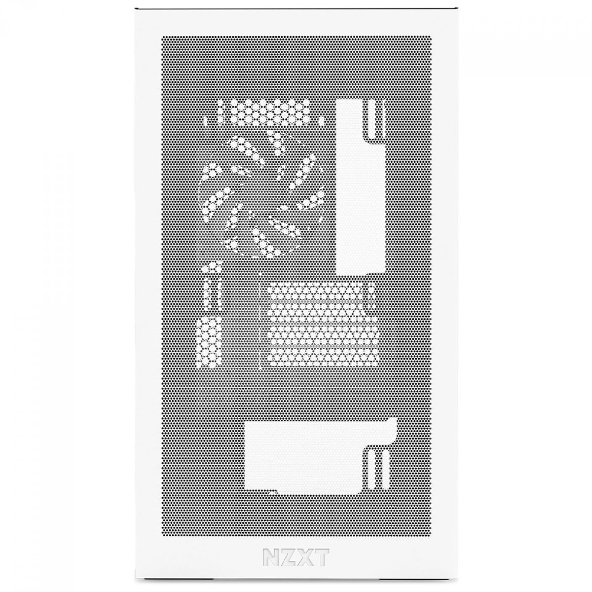 Gabinete Gamer NZXT H3 Flow, Mini Tower, Vidro Temperado, mATX, Sem Fonte, Com 1 Fan, Branco, CC-H31FW-01
