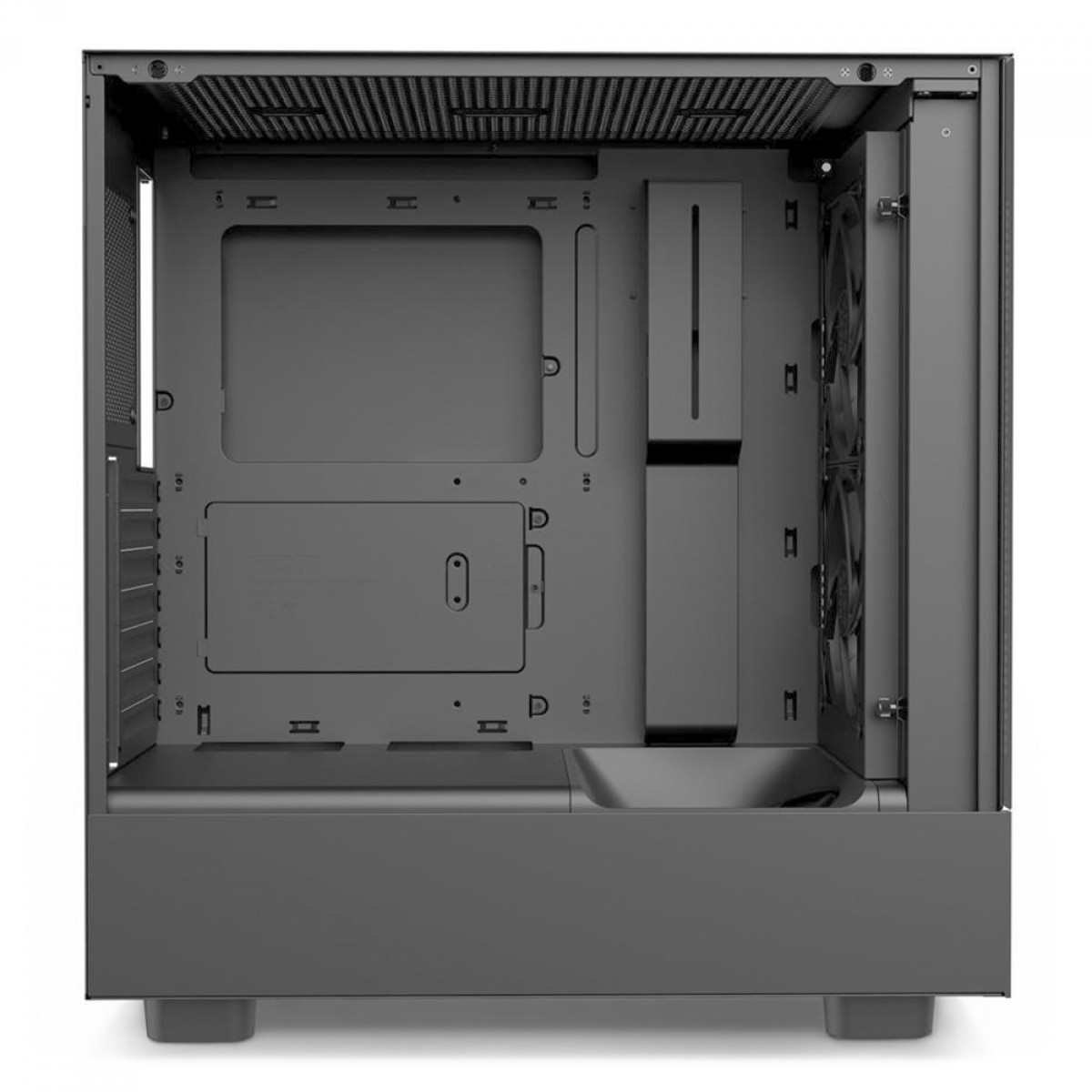 Gabinete Gamer NZXT H5 Elite, Mid Tower, Vidro Temperado, ATX, Black, Sem Fonte, Com 3 Fans, CC-H51EB-01