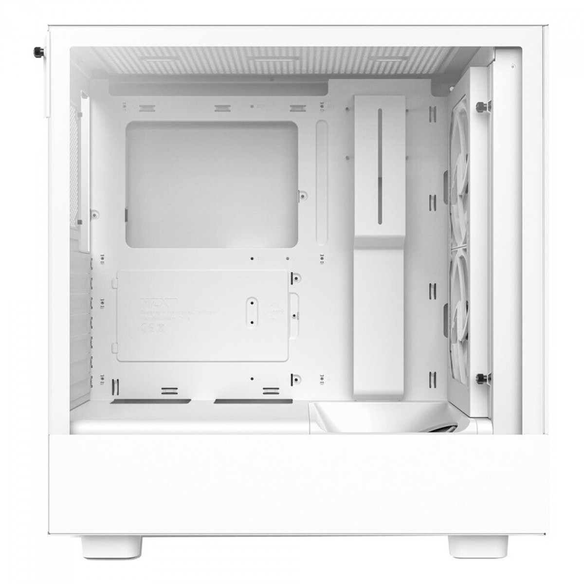 Gabinete Gamer NZXT H5 Elite, Mid Tower, Vidro Temperado, ATX, White, Sem Fonte, Com 3 Fans, CC-H51EW-01