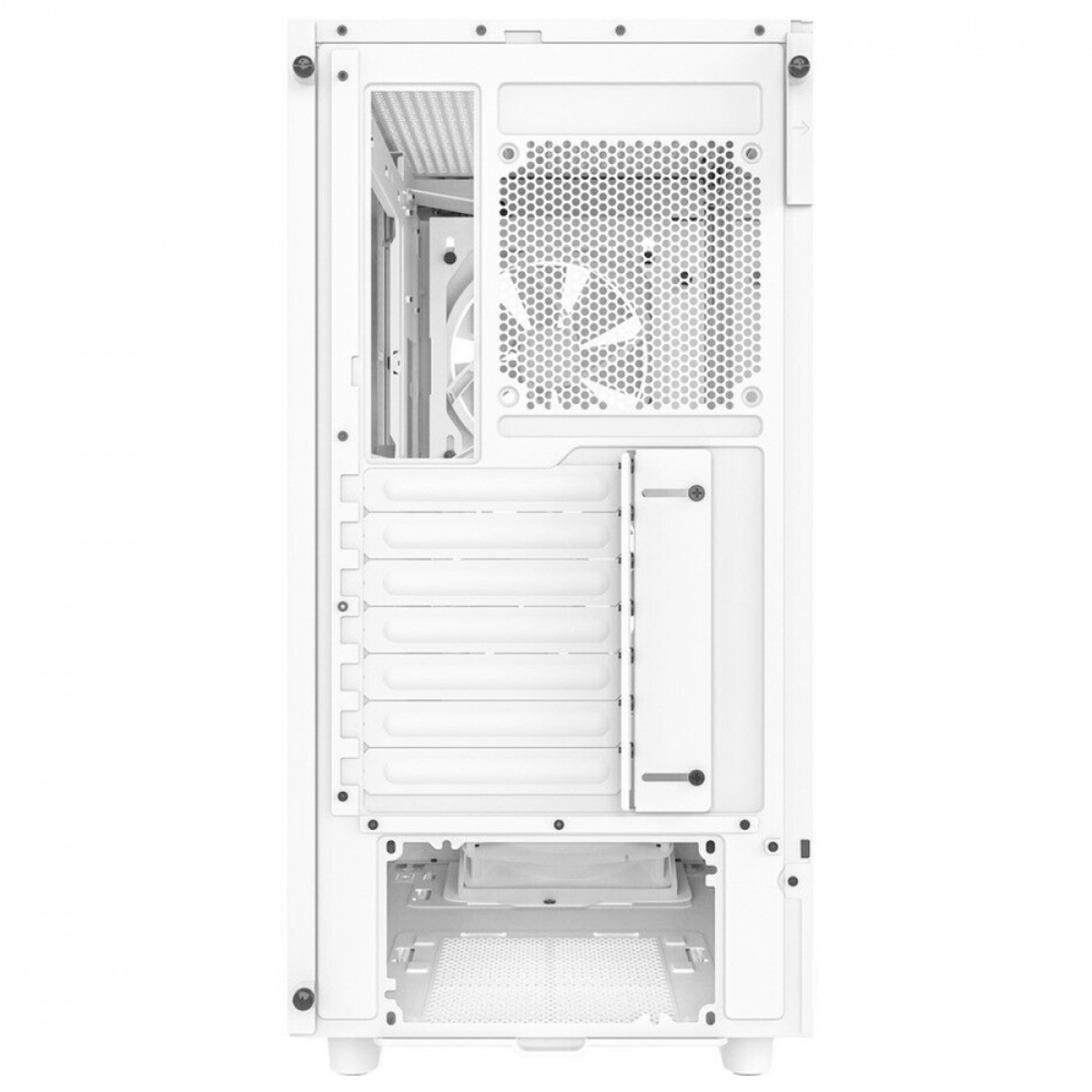 Gabinete Gamer NZXT H5 Elite, Mid Tower, Vidro Temperado, ATX, White, Sem Fonte, Com 3 Fans, CC-H51EW-01