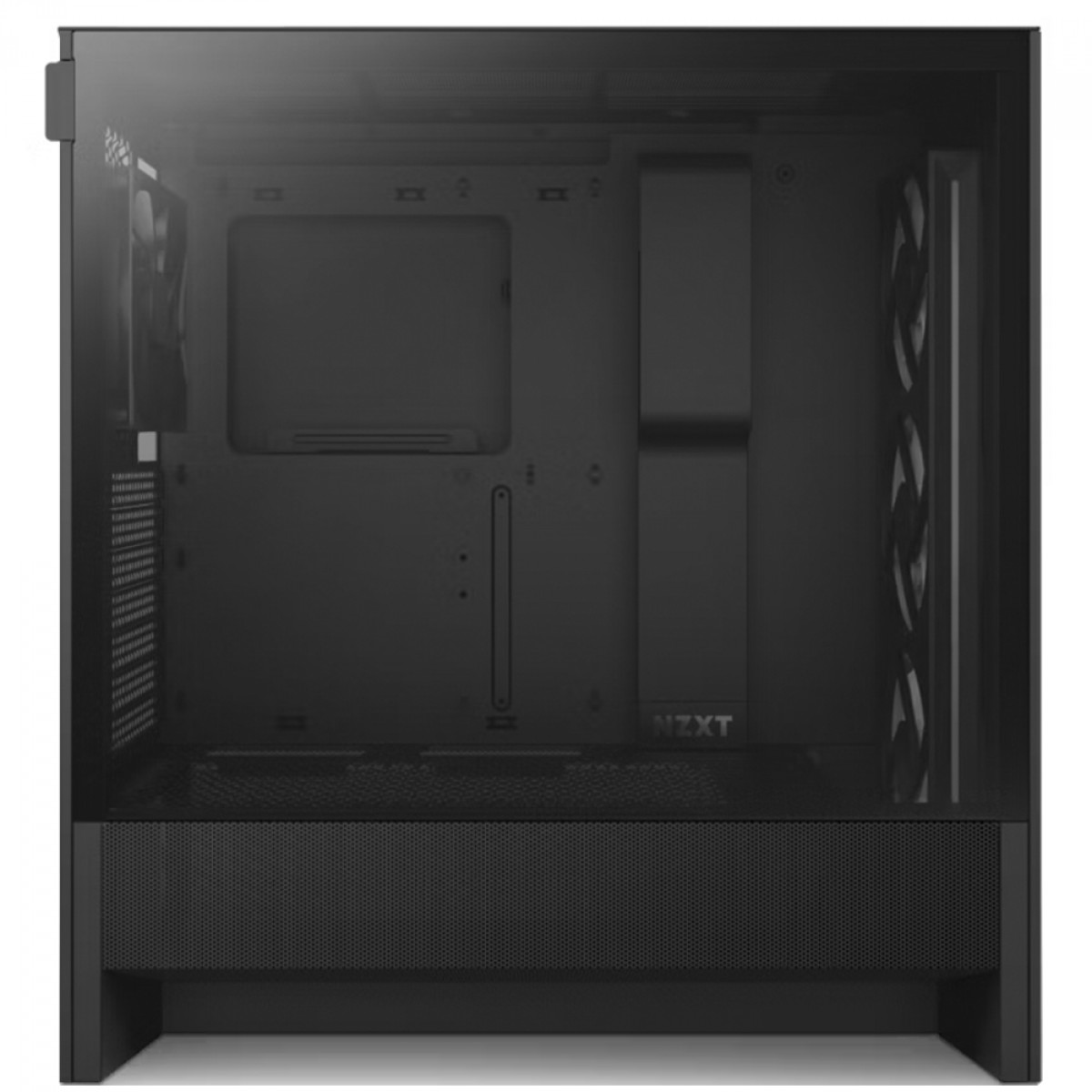 Gabinete Gamer NZXT H5 Flow RGB, Mid Tower, Vidro Temperado, EATX, Sem Fonte, Com 4 Fans, Preto, CC-H52FB-R1