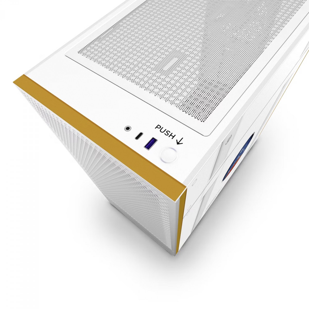 Gabinete Gamer NZXT H5 Flow Starfield, Mid Tower, Vidro Temperado, ATX, Branco, Sem Fonte, Com 2 Fans, CC-H51FW-01