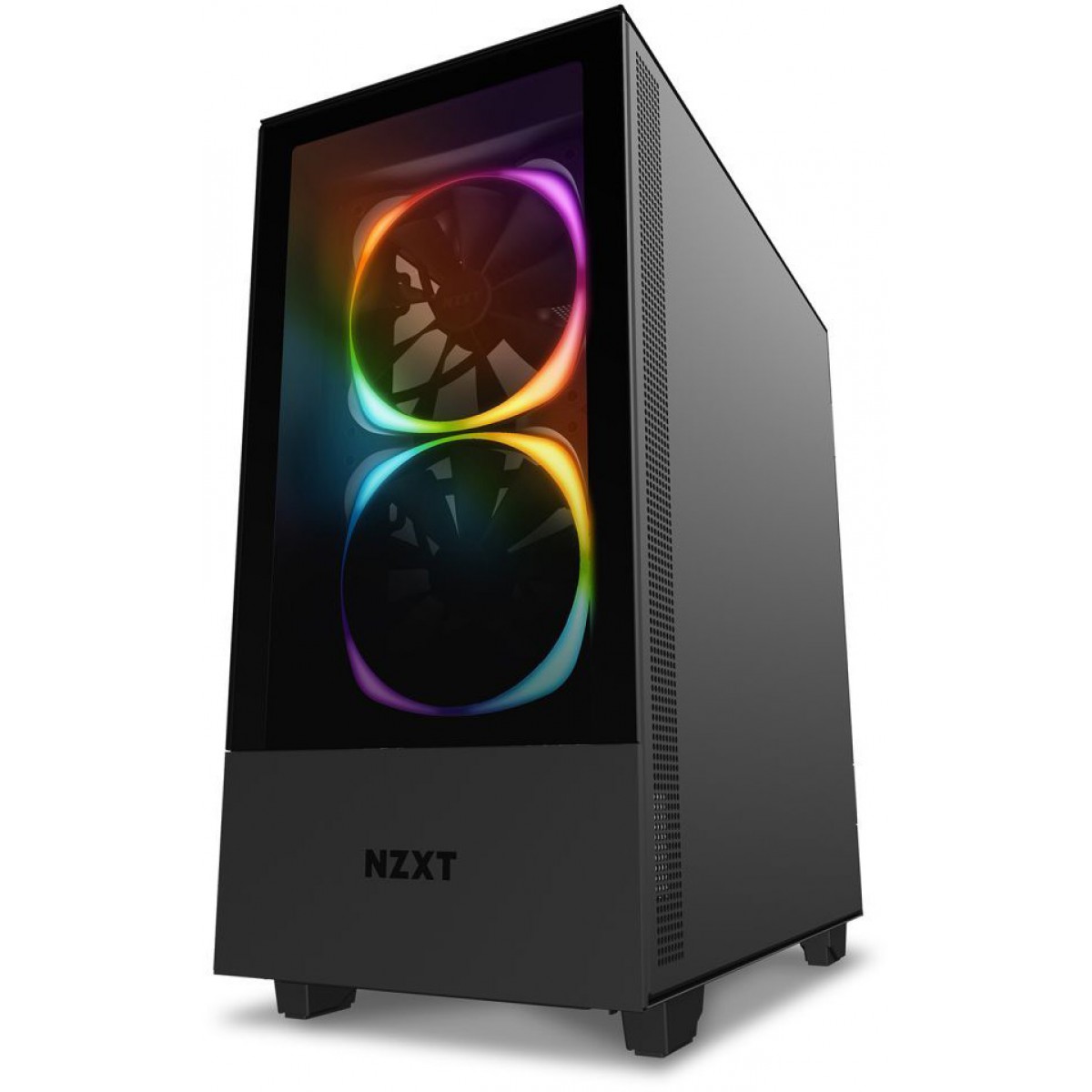 Gabinete Gamer NZXT H510 ELite, Mid Tower, Vidro Temperado, Black, Sem Fonte, Com 2 Fans, CA-H510E-B1