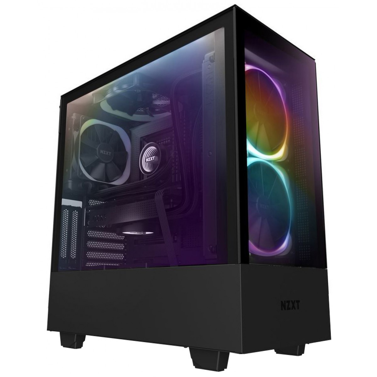 Gabinete Gamer NZXT H510 ELite, Mid Tower, Vidro Temperado, Black, Sem Fonte, Com 2 Fans, CA-H510E-B1