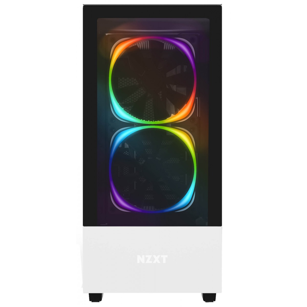Gabinete Gamer NZXT H510 ELite, Mid Tower, Vidro Temperado, White, Sem Fonte, Com 2 Fans, CA-H510E-W1