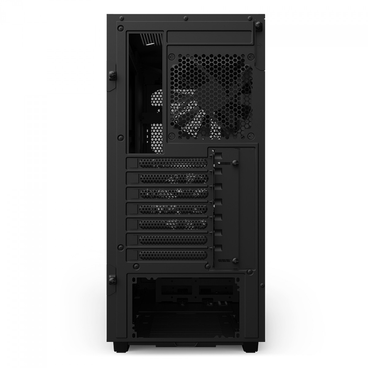 Gabinete Gamer NZXT H510 Flow, Mid Tower, Vidro Temperado, Black, ATX, Sem Fonte, Com 2 Fans, CA-H52FB-01