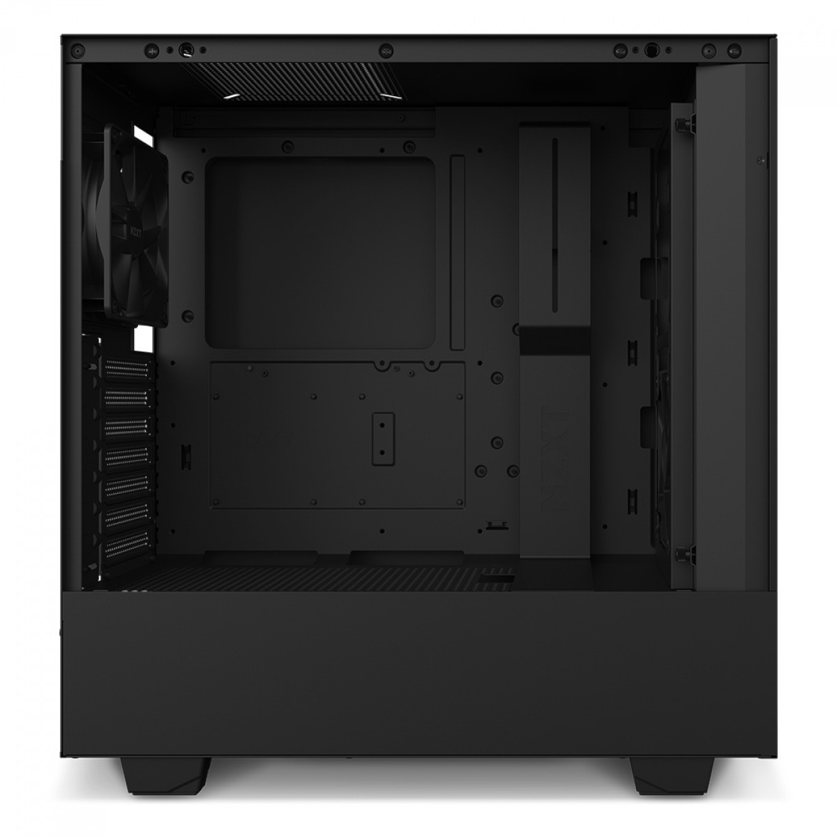 Gabinete Gamer NZXT H510 Flow, Mid Tower, Vidro Temperado, Black, ATX, Sem Fonte, Com 2 Fans, CA-H52FB-01