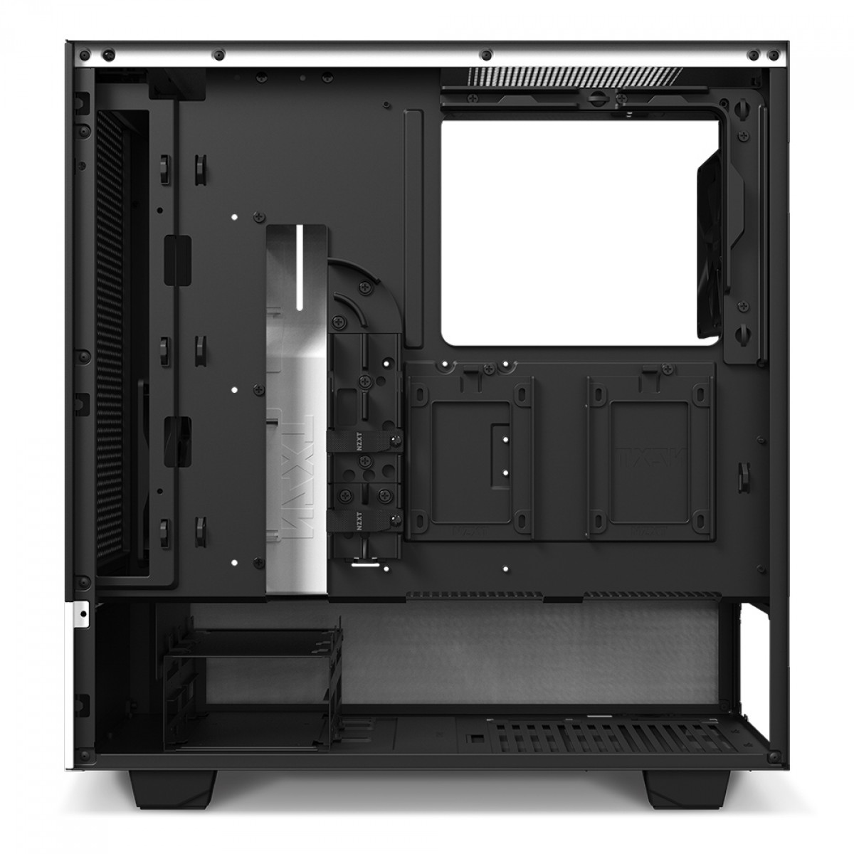 Gabinete Gamer NZXT H510 Flow, Mid Tower, Vidro Temperado, White, ATX, Sem Fonte, Com 2 Fans, CA-H52FW-01