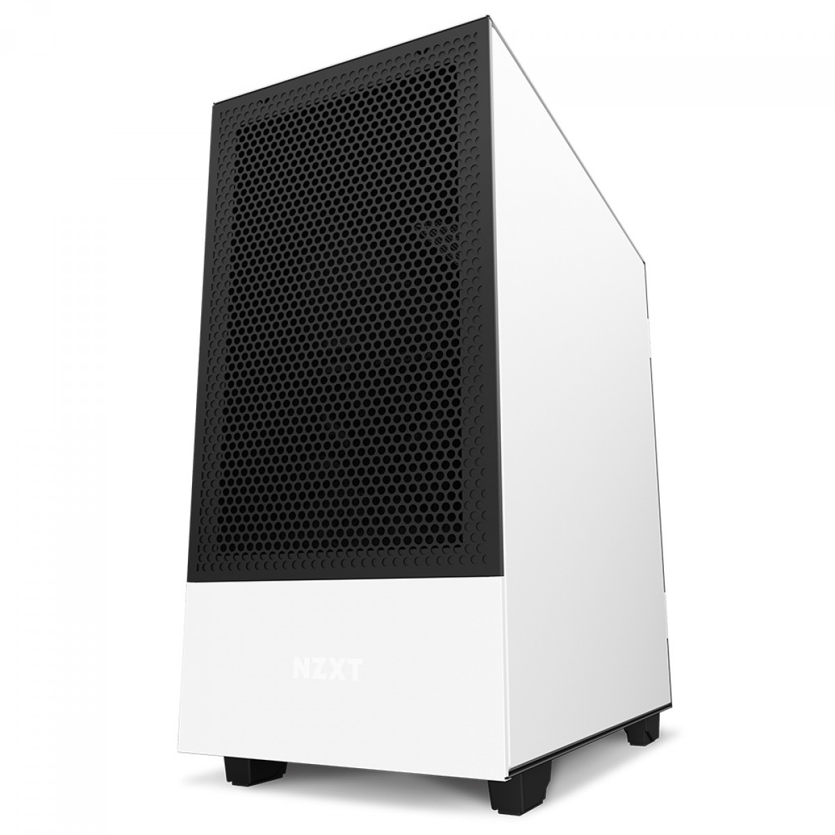 Gabinete Gamer NZXT H510 Flow, Mid Tower, Vidro Temperado, White, ATX, Sem Fonte, Com 2 Fans, CA-H52FW-01