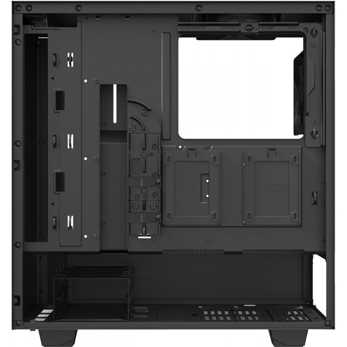 Gabinete Gamer NZXT H510, Mid Tower, Vidro Temperado, Black, Sem Fonte, Com 2 Fans, CA-H510B-B1