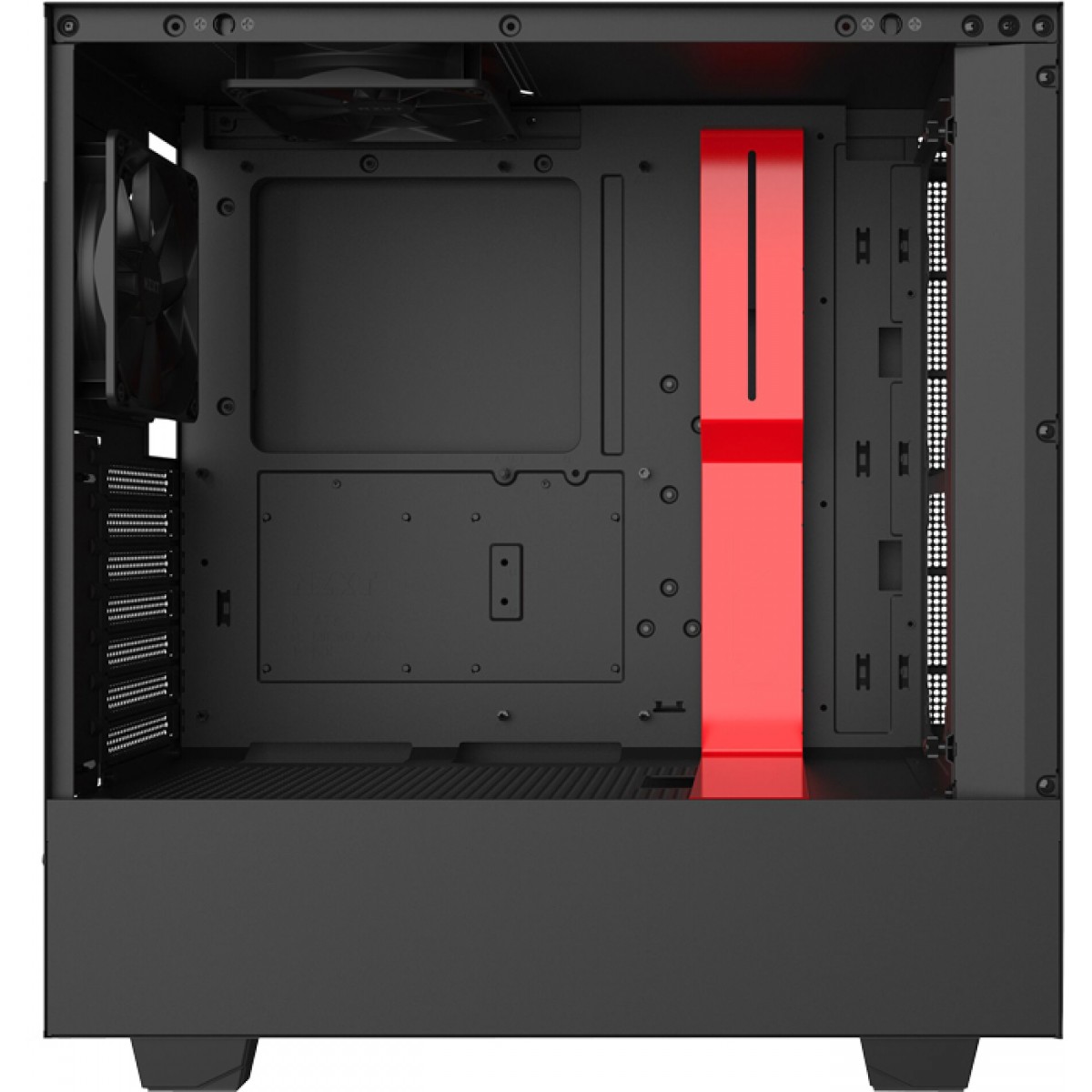 Gabinete Gamer NZXT H510, Mid Tower, Vidro Temperado, Red, Sem Fonte, Com 2 Fans, CA-H510B-BR