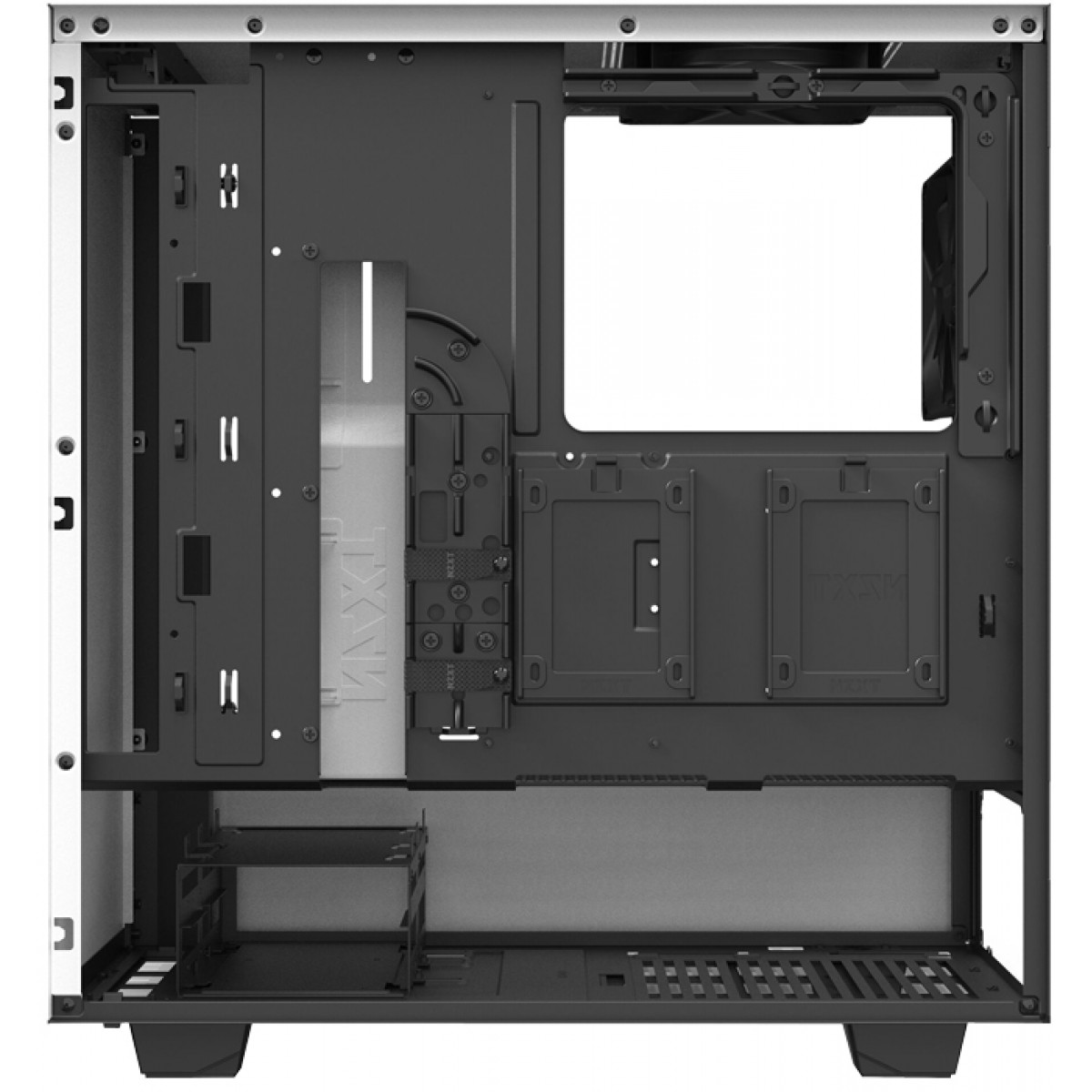 Gabinete Gamer NZXT H510, Mid Tower, Com 2 Fans, Vidro Temperado, White, Sem Fonte, CA-H510B-W1