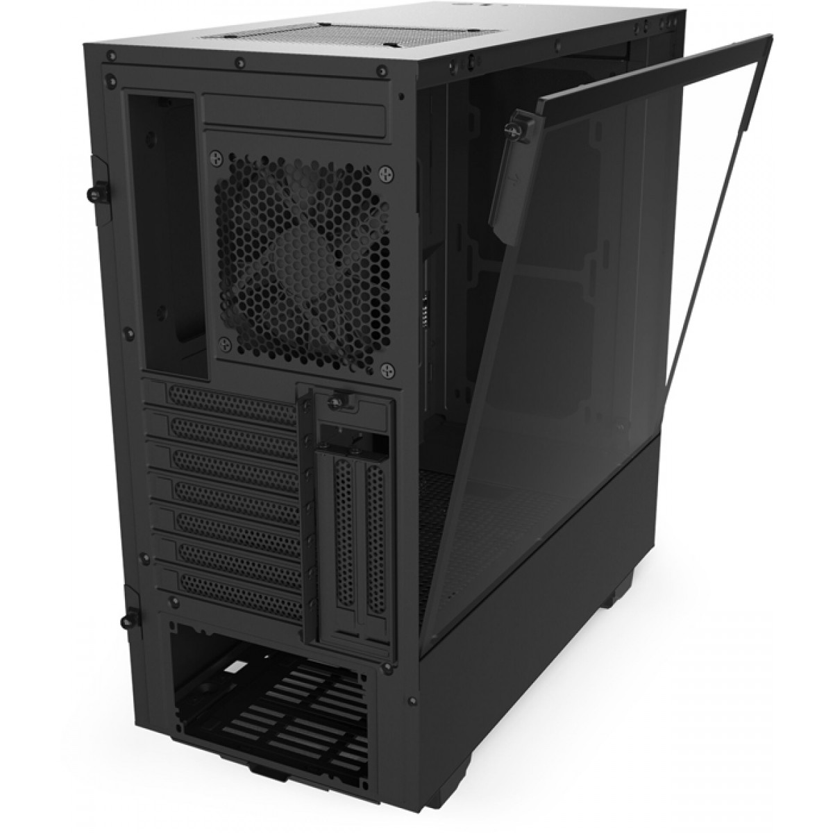 Gabinete Gamer NZXT H510i, Mid Tower, Vidro Temperado, Black, Sem Fonte, Com 2 Fans, CA-H510I-B1