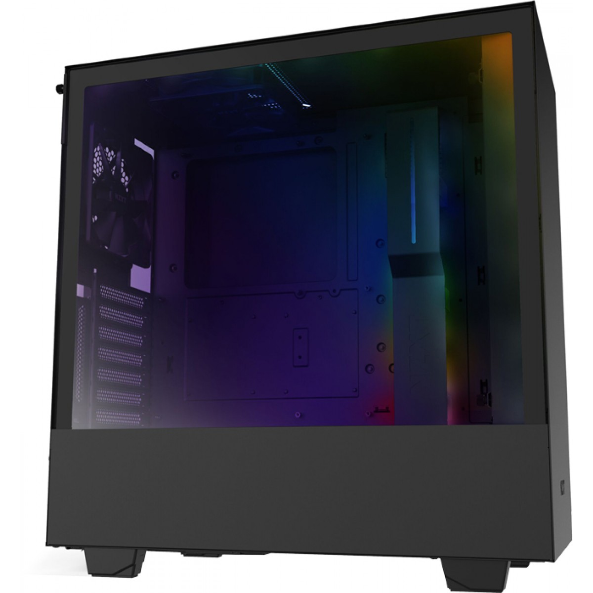 Gabinete Gamer NZXT H510i, Mid Tower, Vidro Temperado, Black, Sem Fonte, Com 2 Fans, CA-H510I-B1