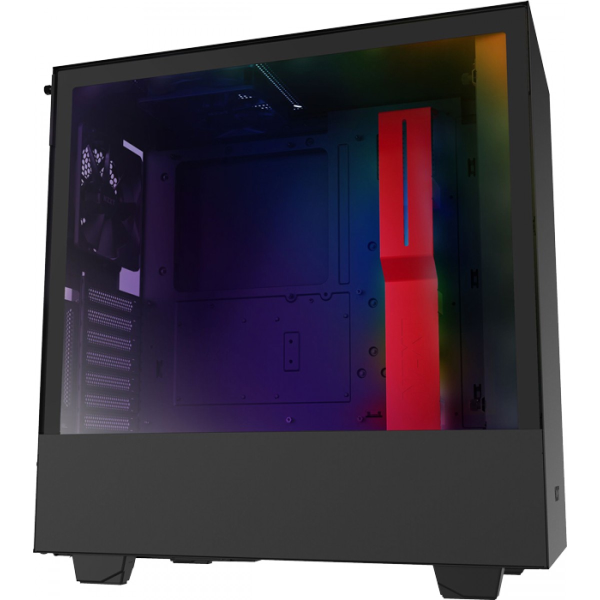Gabinete Gamer NZXT H510i, Mid Tower, Vidro Temperado, Red, Sem Fonte, Com 2 Fans, CA-H510I-BR