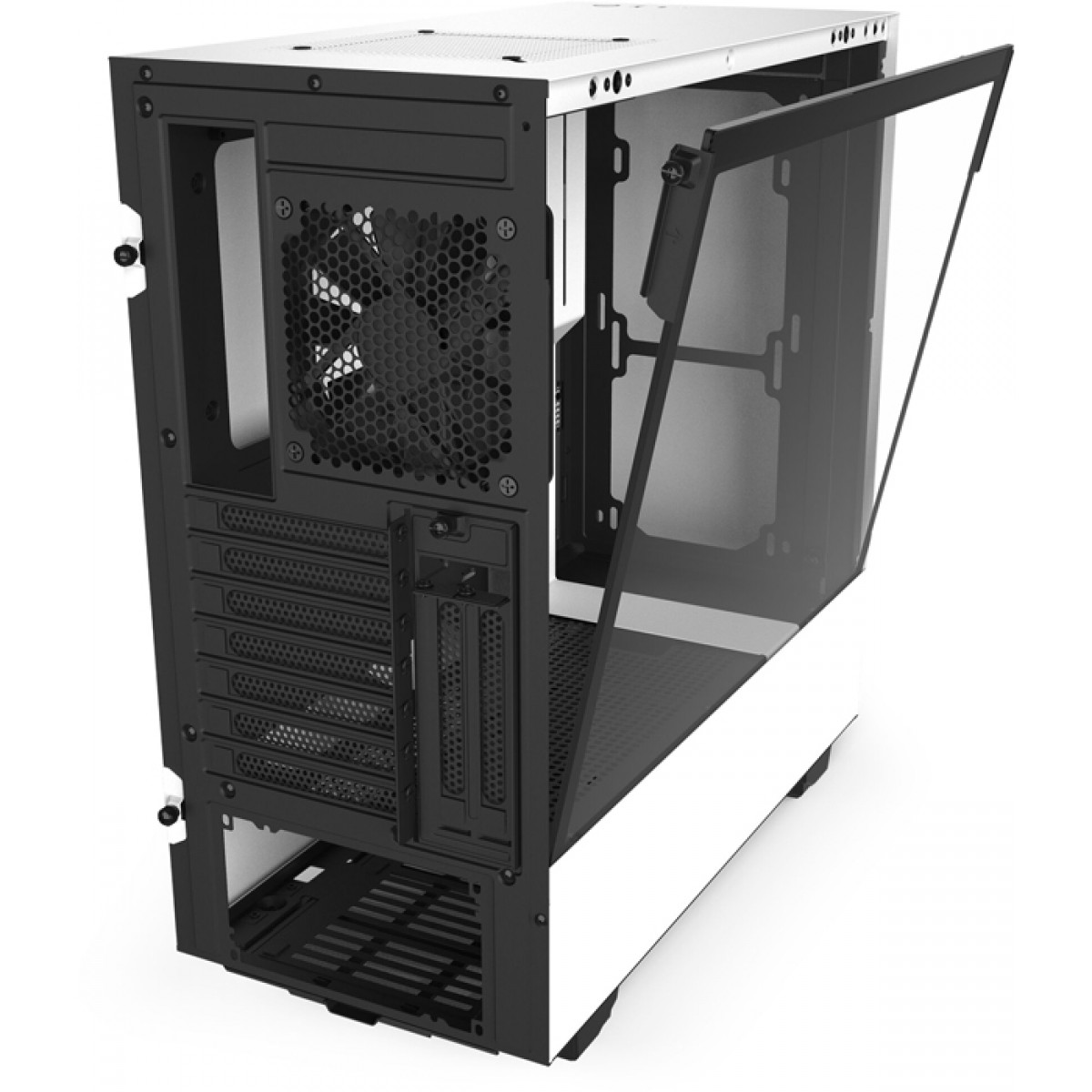 Gabinete Gamer NZXT H510i, Mid Tower, Vidro Temperado, White, Sem Fonte, Com 2 Fans, CA-H510I-W1