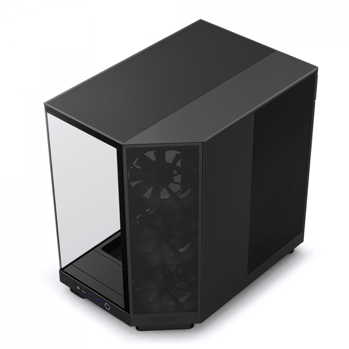 Gabinete Gamer NZXT H6 Flow, Mid Tower, Vidro Temperado, Black, ATX, Sem Fonte, 3 Fans, CC-H61FB-01