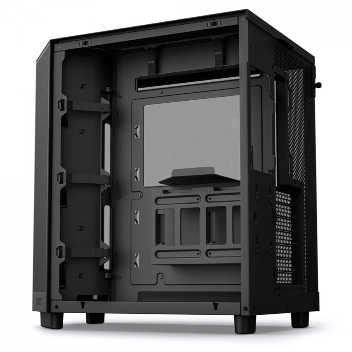 Gabinete Gamer NZXT H6 Flow, Mid Tower, Vidro Temperado, Black, ATX, Sem Fonte, 3 Fans, CC-H61FB-01