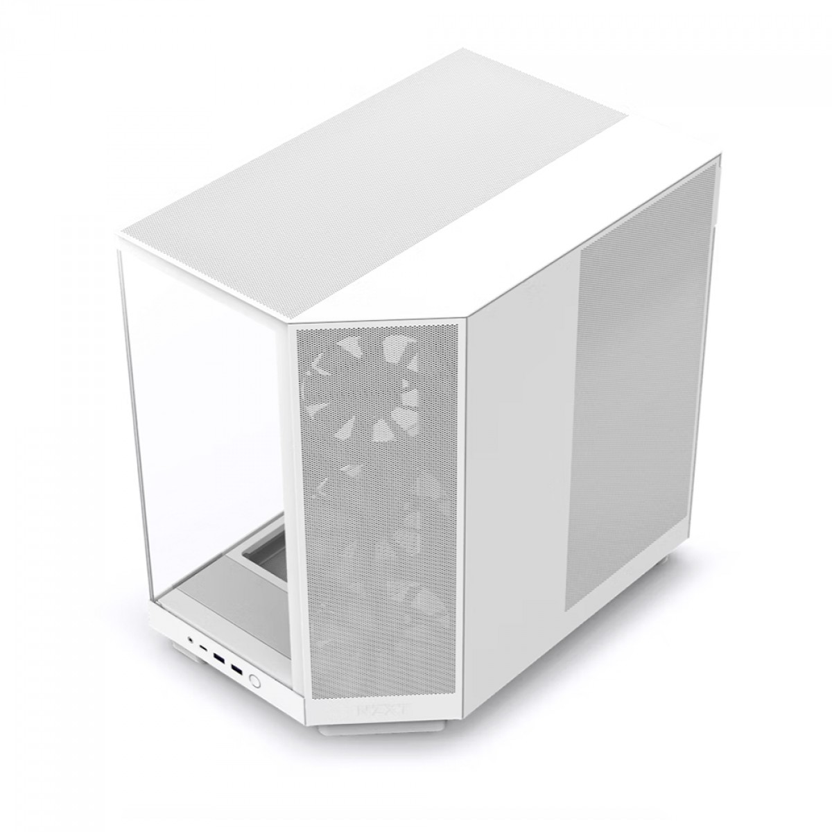 Gabinete Gamer NZXT H6 Flow, Mid Tower, Vidro Temperado, White, ATX, Sem Fonte, 3 Fans, CC-H61FW-01
