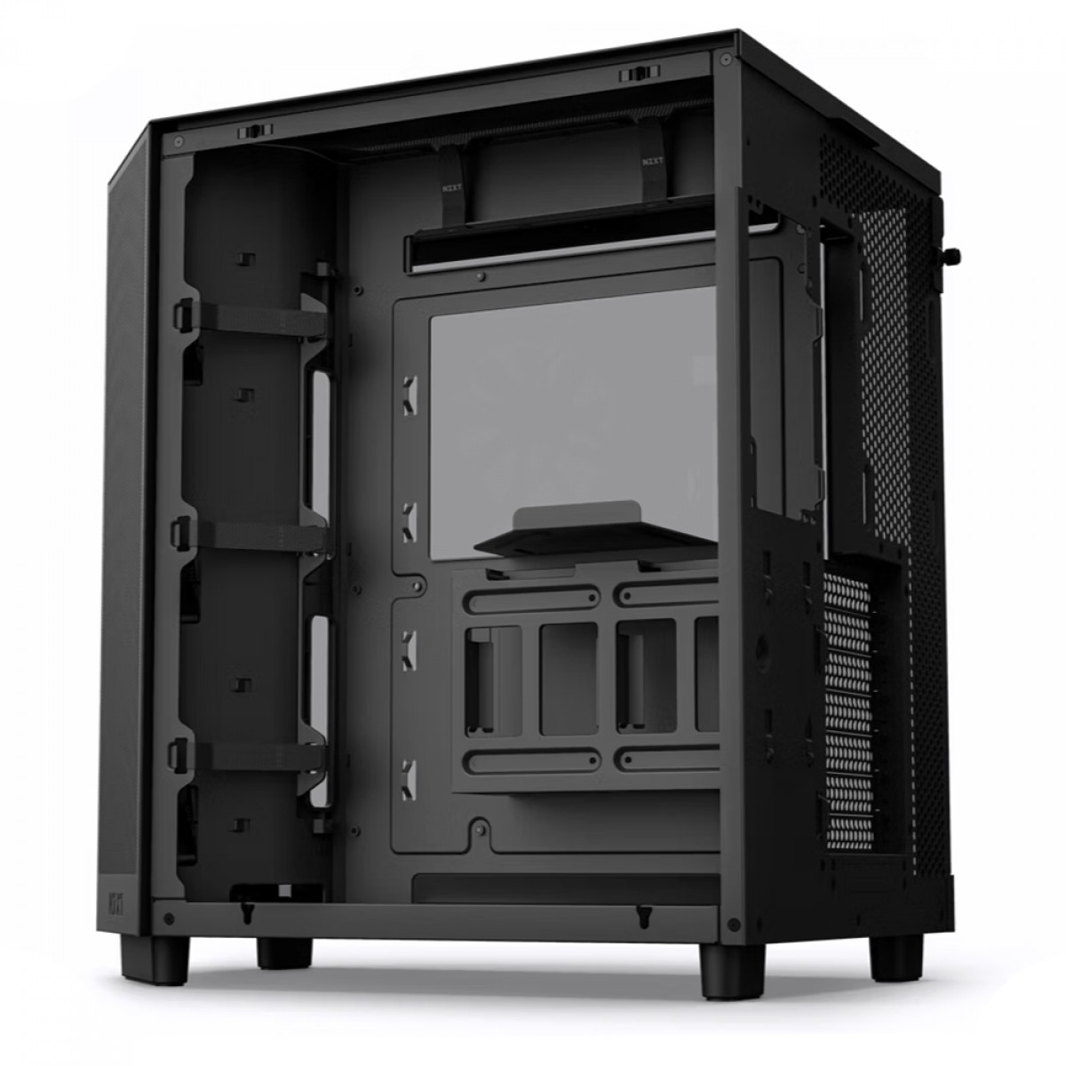 Gabinete Gamer NZXT H6 Flow RGB, Mid Tower, Vidro Temperado, Black, ATX, Sem Fonte, 3 Fans, CC-H61FB-R1