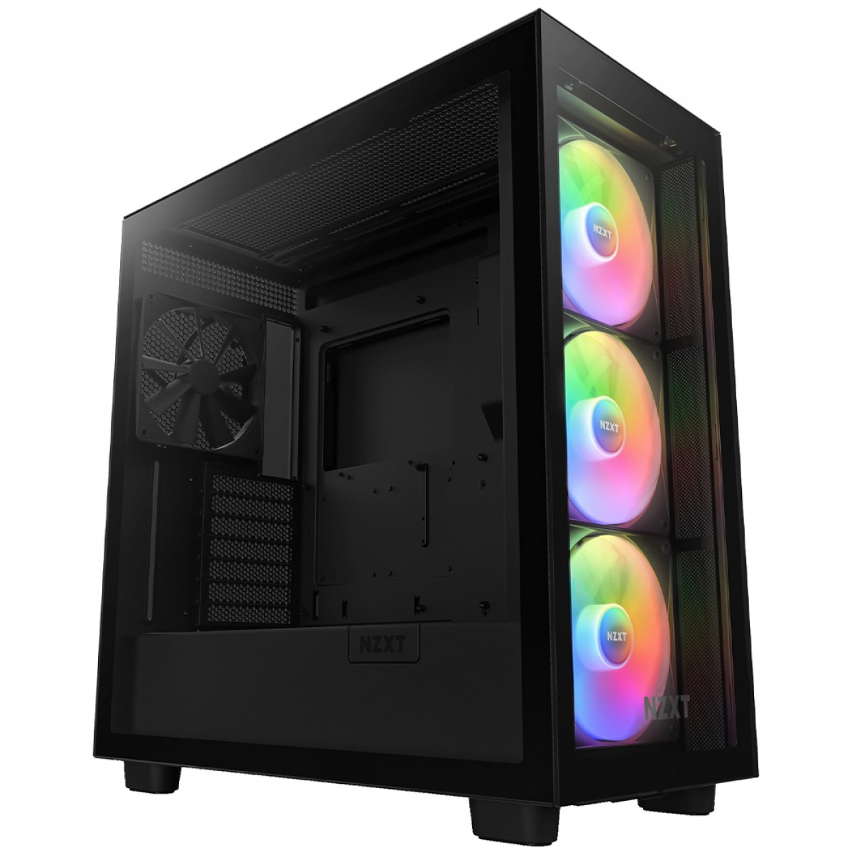 Gabinete Gamer NZXT H7 Elite, Mid Tower, Vidro Temperado, ATX, Black, Sem Fonte, Com 4 Fans, CM-H71EB-02