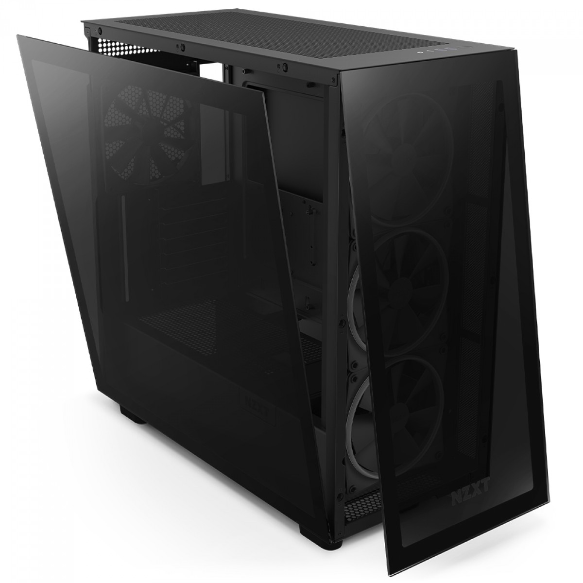 Gabinete Gamer NZXT H7 Elite Mid Tower, Vidro Temperado, Black, ATX, Sem Fonte, 4 Fans, CM-H71EB-01